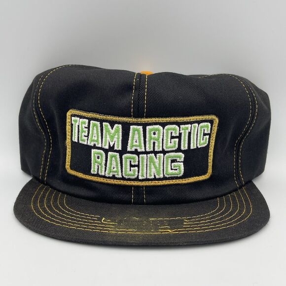 Vintage Arctic Cat Team Racing K-Brand Snapback Patch Hat Trucker Cap RARE 1980s - Picture 1 of 15
